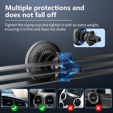 JLM-101 Qi 15W Magnetic Car Wireless Charger Phone Holder with Cable