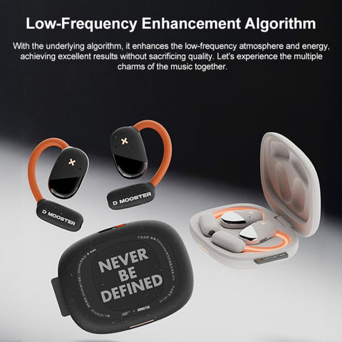 D MOOSTER D71 Warm Light OWS Clip On Wireless Bluetooth Earphones