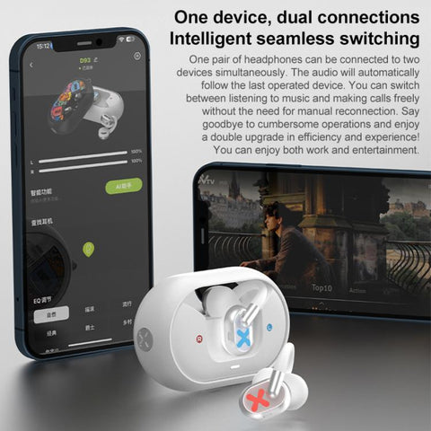 D MOOSTER D93 Ear Clip-on AI Translation Wireless Bluetooth Earphones