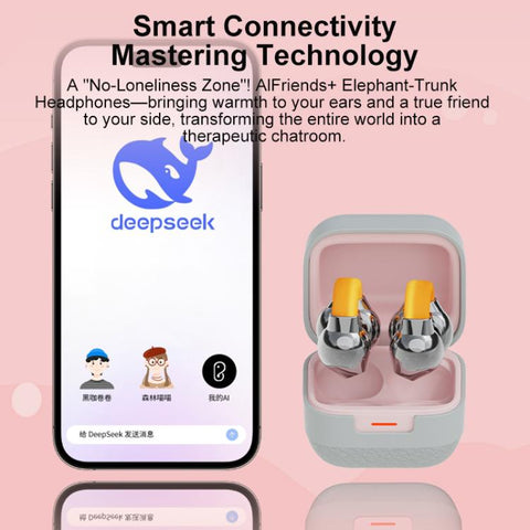 D MOOSTER D89 Clip-On Smart AI Wireless Bluetooth Earphones