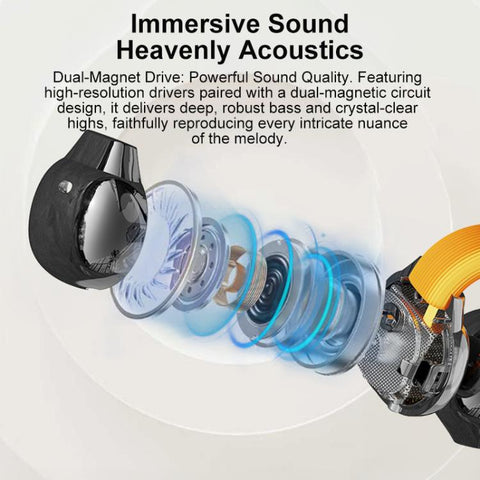 D MOOSTER D89 Clip-On Smart AI Wireless Bluetooth Earphones