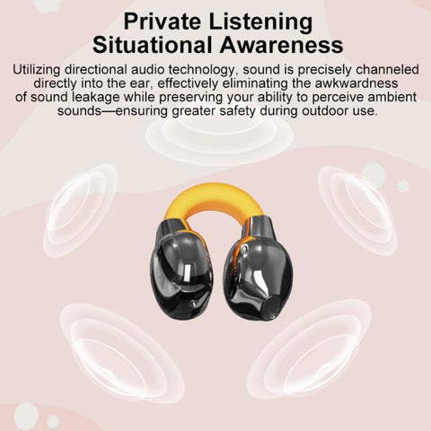 D MOOSTER D89 Clip-On Smart AI Wireless Bluetooth Earphones