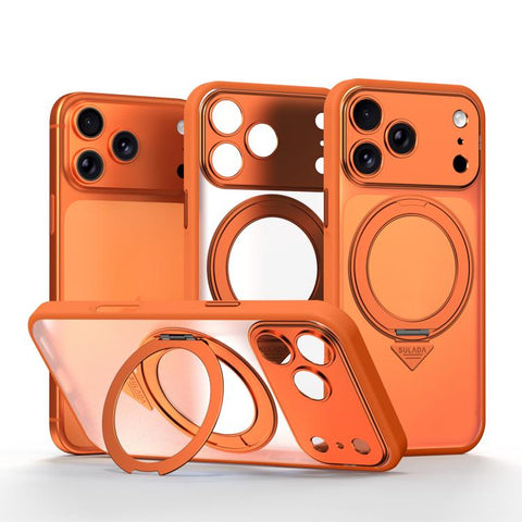 SULADA Transforms Into 17 Pro Semi-Transparent Matte Rotation Magnetic Holder Phone Case, For iPhone 18 Pro, For iPhone 18 Pro Max, For iPhone 17 Pro Max, For iPhone 17 Pro, For iPhone 16 Pro Max, For iPhone 16 Pro