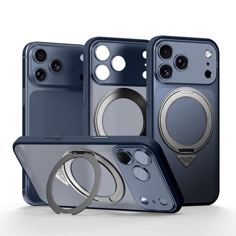 SULADA Transforms Into 17 Pro Semi-Transparent Matte Rotation Magnetic Holder Phone Case, For iPhone 18 Pro, For iPhone 18 Pro Max, For iPhone 17 Pro Max, For iPhone 17 Pro, For iPhone 16 Pro Max, For iPhone 16 Pro