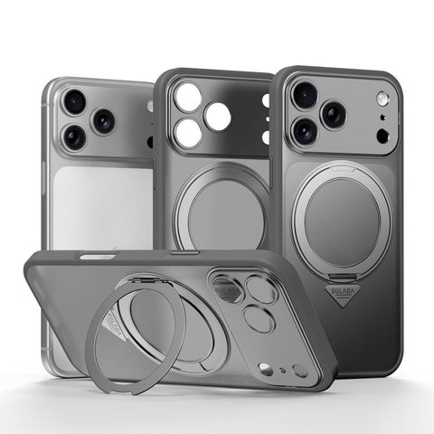 SULADA Transforms Into 17 Pro Semi-Transparent Matte Rotation Magnetic Holder Phone Case, For iPhone 18 Pro, For iPhone 18 Pro Max, For iPhone 17 Pro Max, For iPhone 17 Pro, For iPhone 16 Pro Max, For iPhone 16 Pro