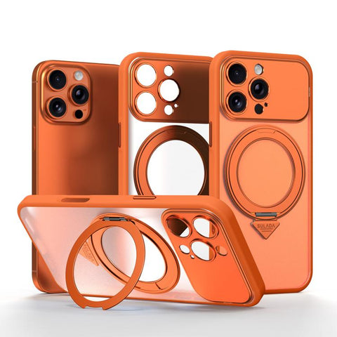 SULADA Transforms Into 17 Pro Semi-Transparent Matte Rotation Magnetic Holder Phone Case, For iPhone 18 Pro, For iPhone 18 Pro Max, For iPhone 17 Pro Max, For iPhone 17 Pro, For iPhone 16 Pro Max, For iPhone 16 Pro