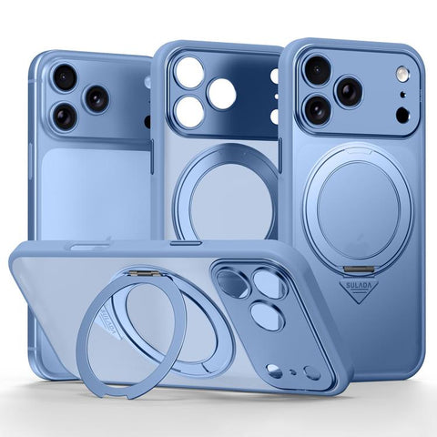 SULADA Transforms Into 17 Pro Semi-Transparent Matte Rotation Magnetic Holder Phone Case, For iPhone 18 Pro, For iPhone 18 Pro Max, For iPhone 17 Pro Max, For iPhone 17 Pro, For iPhone 16 Pro Max, For iPhone 16 Pro