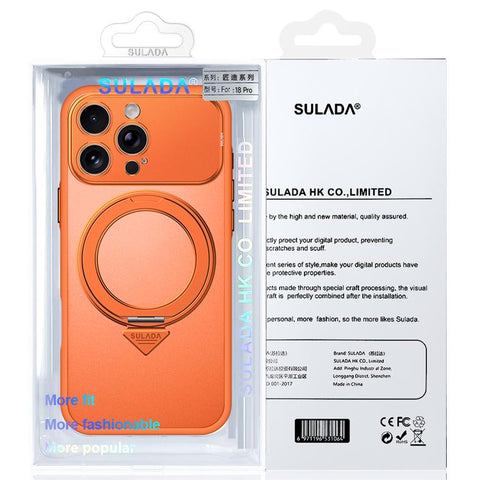 SULADA Transforms Into 17 Pro Semi-Transparent Matte Rotation Magnetic Holder Phone Case, For iPhone 18 Pro, For iPhone 18 Pro Max, For iPhone 17 Pro Max, For iPhone 17 Pro, For iPhone 16 Pro Max, For iPhone 16 Pro