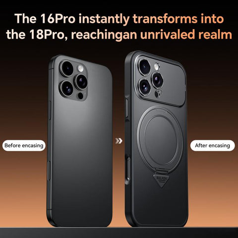 SULADA Transforms Into 17 Pro Semi-Transparent Matte Rotation Magnetic Holder Phone Case, For iPhone 18 Pro, For iPhone 18 Pro Max, For iPhone 17 Pro Max, For iPhone 17 Pro, For iPhone 16 Pro Max, For iPhone 16 Pro