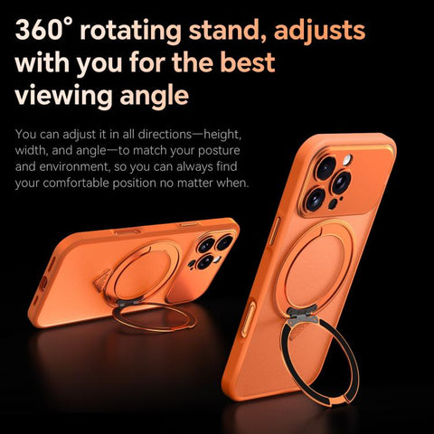 SULADA Transforms Into 17 Pro Semi-Transparent Matte Rotation Magnetic Holder Phone Case, For iPhone 18 Pro, For iPhone 18 Pro Max, For iPhone 17 Pro Max, For iPhone 17 Pro, For iPhone 16 Pro Max, For iPhone 16 Pro