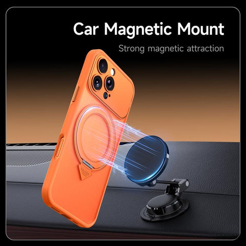 SULADA Transforms Into 17 Pro Semi-Transparent Matte Rotation Magnetic Holder Phone Case, For iPhone 18 Pro, For iPhone 18 Pro Max, For iPhone 17 Pro Max, For iPhone 17 Pro, For iPhone 16 Pro Max, For iPhone 16 Pro