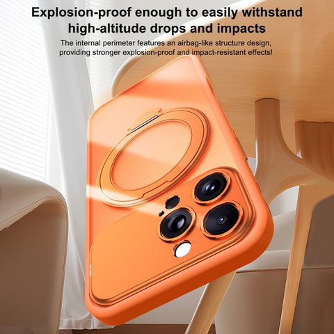 SULADA Transforms Into 17 Pro Semi-Transparent Matte Rotation Magnetic Holder Phone Case, For iPhone 18 Pro, For iPhone 18 Pro Max, For iPhone 17 Pro Max, For iPhone 17 Pro, For iPhone 16 Pro Max, For iPhone 16 Pro