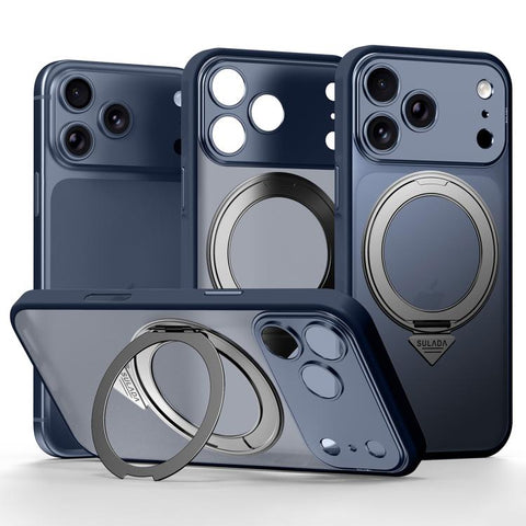 SULADA Transforms Into 17 Pro Semi-Transparent Matte Rotation Magnetic Holder Phone Case, For iPhone 18 Pro, For iPhone 18 Pro Max, For iPhone 17 Pro Max, For iPhone 17 Pro, For iPhone 16 Pro Max, For iPhone 16 Pro