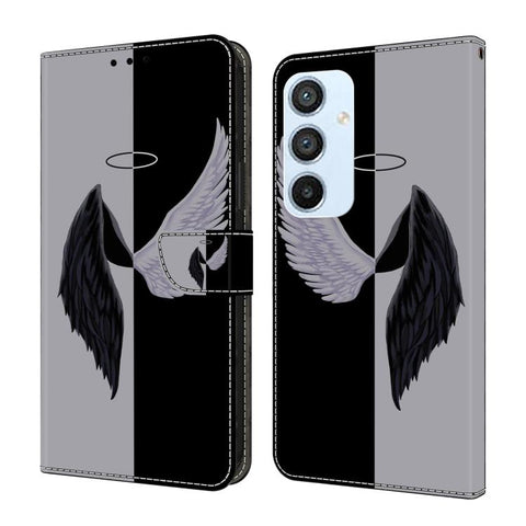 Crystal-Like Painted Vegan Leather Phone Case, For Samsung Galaxy A24 4G, For Samsung Galaxy A14 5G / 4G, For Samsung Galaxy A54 5G