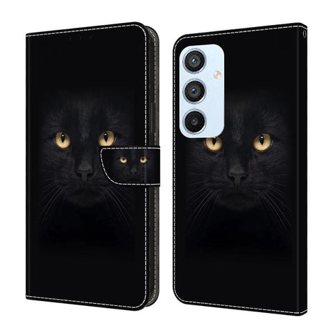 Crystal-Like Painted Vegan Leather Phone Case, For Samsung Galaxy A24 4G, For Samsung Galaxy A14 5G / 4G, For Samsung Galaxy A54 5G