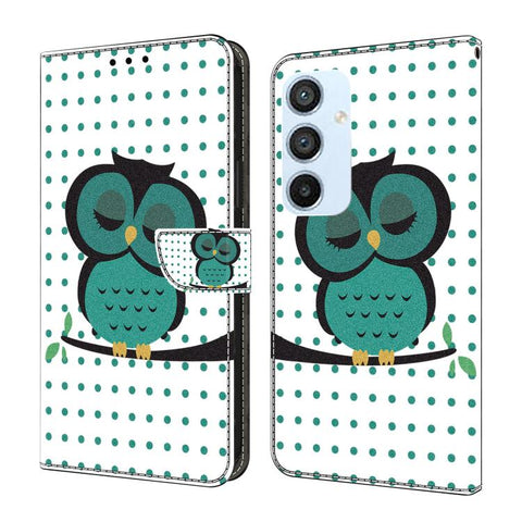 Crystal-Like Painted Vegan Leather Phone Case, For Samsung Galaxy A24 4G, For Samsung Galaxy A14 5G / 4G, For Samsung Galaxy A54 5G