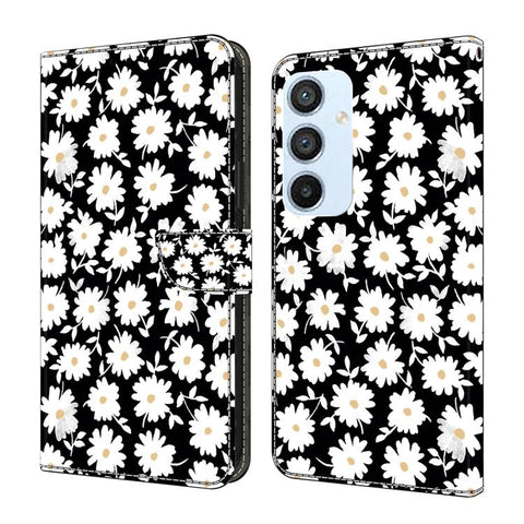 Crystal-Like Painted Vegan Leather Phone Case, For Samsung Galaxy A24 4G, For Samsung Galaxy A14 5G / 4G, For Samsung Galaxy A54 5G