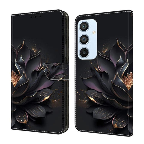 Crystal-Like Painted Vegan Leather Phone Case, For Samsung Galaxy A24 4G, For Samsung Galaxy A14 5G / 4G, For Samsung Galaxy A54 5G