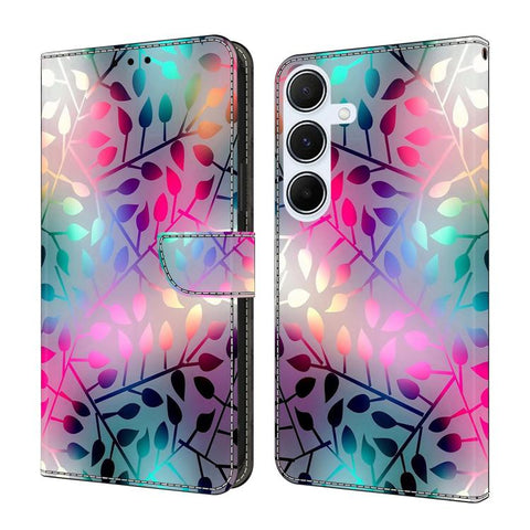 Crystal-Like Painted Vegan Leather Phone Case, For Samsung Galaxy A24 4G, For Samsung Galaxy A14 5G / 4G, For Samsung Galaxy A54 5G