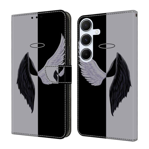 Crystal-Like Painted Vegan Leather Phone Case, For Samsung Galaxy A24 4G, For Samsung Galaxy A14 5G / 4G, For Samsung Galaxy A54 5G