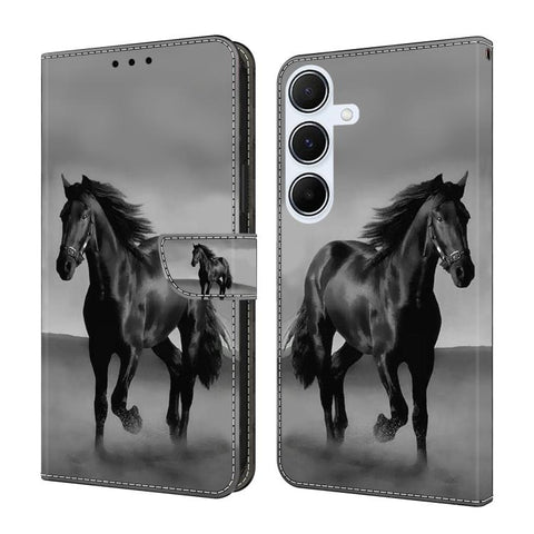 Crystal-Like Painted Vegan Leather Phone Case, For Samsung Galaxy A24 4G, For Samsung Galaxy A14 5G / 4G, For Samsung Galaxy A54 5G