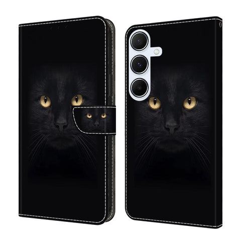 Crystal-Like Painted Vegan Leather Phone Case, For Samsung Galaxy A24 4G, For Samsung Galaxy A14 5G / 4G, For Samsung Galaxy A54 5G