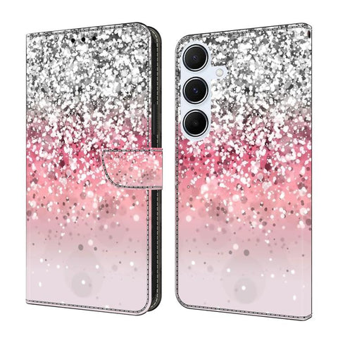 Crystal-Like Painted Vegan Leather Phone Case, For Samsung Galaxy A24 4G, For Samsung Galaxy A14 5G / 4G, For Samsung Galaxy A54 5G