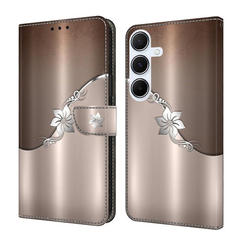 Crystal-Like Painted Vegan Leather Phone Case, For Samsung Galaxy A24 4G, For Samsung Galaxy A14 5G / 4G, For Samsung Galaxy A54 5G