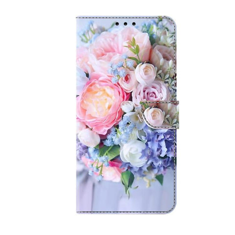 Crystal-Like Painted Vegan Leather Phone Case, For Samsung Galaxy A24 4G, For Samsung Galaxy A14 5G / 4G, For Samsung Galaxy A54 5G