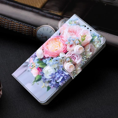 Crystal-Like Painted Vegan Leather Phone Case, For Samsung Galaxy A24 4G, For Samsung Galaxy A14 5G / 4G, For Samsung Galaxy A54 5G
