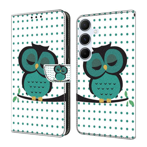 Crystal-Like Painted Vegan Leather Phone Case, For Samsung Galaxy A24 4G, For Samsung Galaxy A14 5G / 4G, For Samsung Galaxy A54 5G