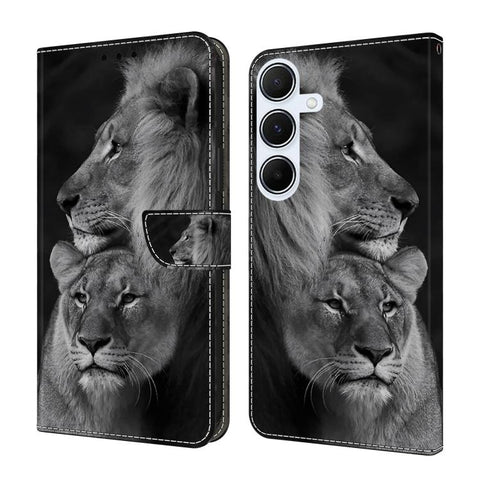 Crystal-Like Painted Vegan Leather Phone Case, For Samsung Galaxy A24 4G, For Samsung Galaxy A14 5G / 4G, For Samsung Galaxy A54 5G