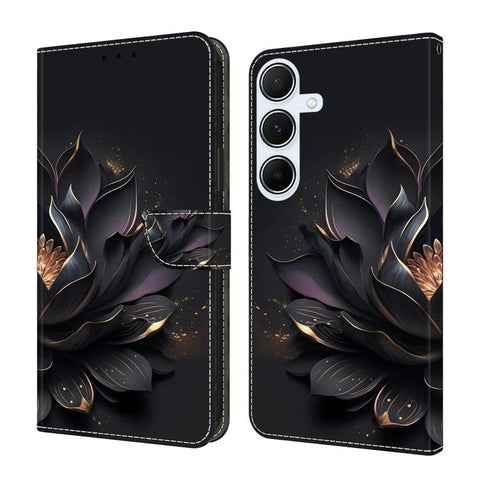 Crystal-Like Painted Vegan Leather Phone Case, For Samsung Galaxy A24 4G, For Samsung Galaxy A14 5G / 4G, For Samsung Galaxy A54 5G