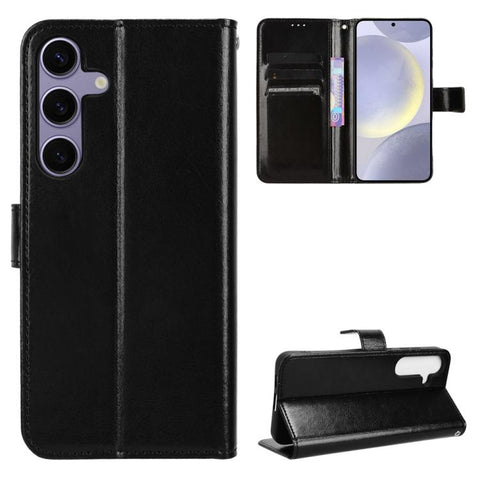 Retro Crazy Horse Texture Vegan Leather Phone Case, For Galaxy S27 Ultra 5G, For Galaxy S27 Pro 5G, For Galaxy S26 FE 5G, For Samsung Galaxy S26+ 5G, For Samsung Galaxy S26 Ultra 5G, For Samsung Galaxy S26 5G