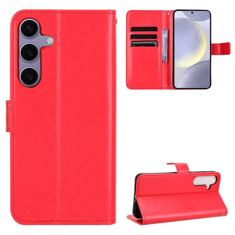 Retro Crazy Horse Texture Vegan Leather Phone Case, For Galaxy S27 Ultra 5G, For Galaxy S27 Pro 5G, For Galaxy S26 FE 5G, For Samsung Galaxy S26+ 5G, For Samsung Galaxy S26 Ultra 5G, For Samsung Galaxy S26 5G