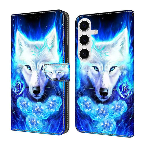 Crystal-Like Painted Vegan Leather Phone Case, For Samsung Galaxy S23 Ultra 5G, For Samsung Galaxy S23+ 5G
