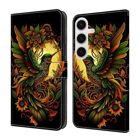 Crystal-Like Painted Vegan Leather Phone Case, For Samsung Galaxy S23 Ultra 5G, For Samsung Galaxy S23+ 5G