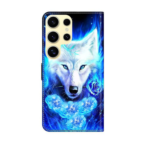 Crystal-Like Painted Vegan Leather Phone Case, For Samsung Galaxy S23 Ultra 5G, For Samsung Galaxy S23+ 5G