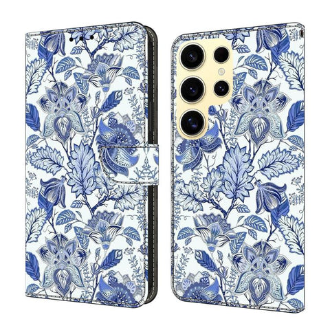 Crystal-Like Painted Vegan Leather Phone Case, For Samsung Galaxy S23 Ultra 5G, For Samsung Galaxy S23+ 5G