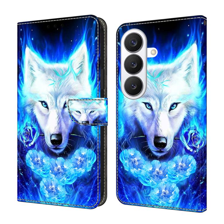 Crystal-Like Painted Vegan Leather Phone Case, For Samsung Galaxy S26 5G, For Samsung Galaxy S25 FE 5G