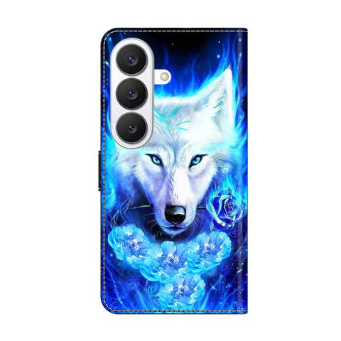Crystal-Like Painted Vegan Leather Phone Case, For Samsung Galaxy S26 5G, For Samsung Galaxy S25 FE 5G