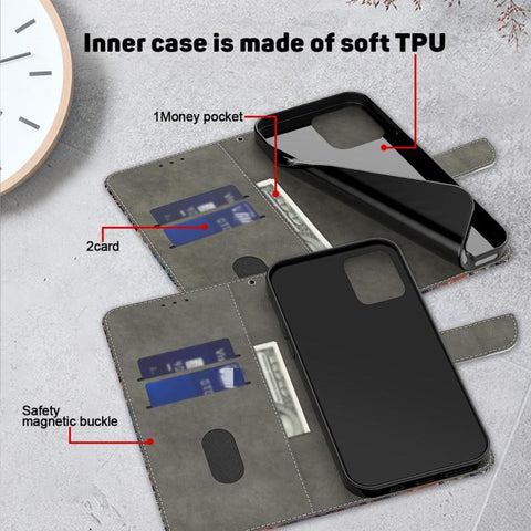 Crystal-Like Painted Vegan Leather Phone Case, For Samsung Galaxy S23 Ultra 5G, For Samsung Galaxy S23+ 5G