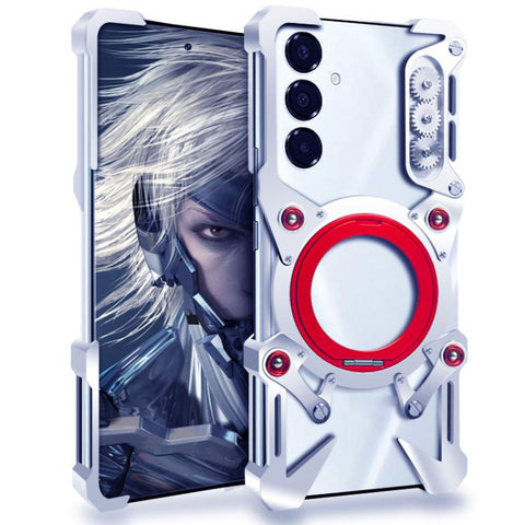 Rotating Bracket Hollow Metal Phone Case with Lanyard, For Samsung Galaxy A57 5G, For Samsung Galaxy A37 5G, For Galaxy A27 5G, For Samsung Galaxy A17 5G / 4G, For Samsung Galaxy A56 5G, For Samsung Galaxy A26 5G, For Samsung Galaxy A36 5G             ...