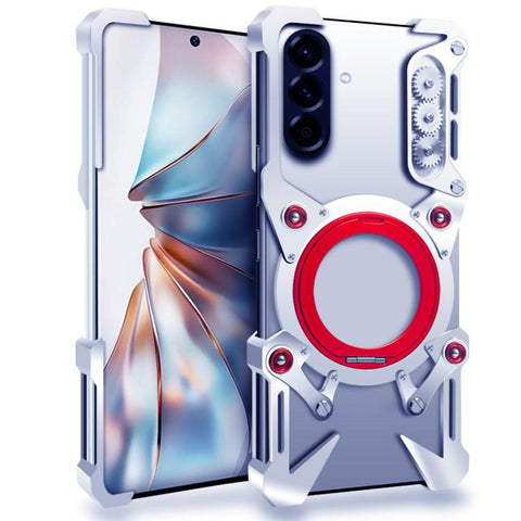 Rotating Bracket Hollow Metal Phone Case with Lanyard, For Samsung Galaxy A57 5G, For Samsung Galaxy A37 5G, For Galaxy A27 5G, For Samsung Galaxy A17 5G / 4G, For Samsung Galaxy A56 5G, For Samsung Galaxy A26 5G, For Samsung Galaxy A36 5G             ...