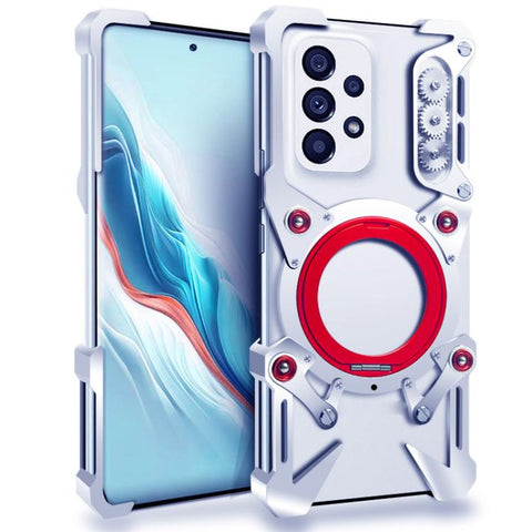 Rotating Bracket Hollow Metal Phone Case with Lanyard, For Samsung Galaxy A57 5G, For Samsung Galaxy A37 5G, For Galaxy A27 5G, For Samsung Galaxy A17 5G / 4G, For Samsung Galaxy A56 5G, For Samsung Galaxy A26 5G, For Samsung Galaxy A36 5G             ...