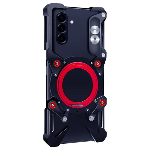 Rotating Bracket Hollow Metal Phone Case with Lanyard, For Samsung Galaxy A57 5G, For Samsung Galaxy A37 5G, For Galaxy A27 5G, For Samsung Galaxy A17 5G / 4G, For Samsung Galaxy A56 5G, For Samsung Galaxy A26 5G, For Samsung Galaxy A36 5G             ...