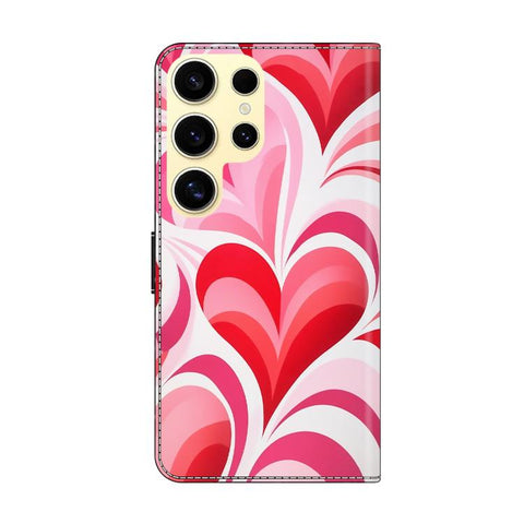 Crystal-Like Painted Vegan Leather Phone Case, For Samsung Galaxy S25 Ultra 5G, For Samsung Galaxy S24 FE 5G