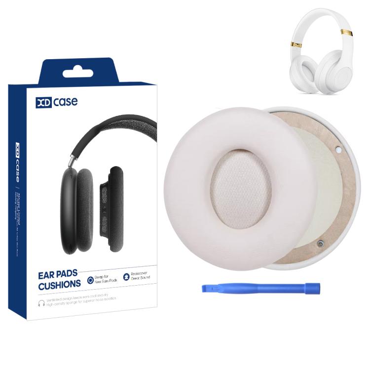 XDcase 1 Pair Protein Leather Headset Replacement Ear Pads with Pry Tool, For Beats Solo Pro Wireless