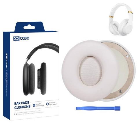 XDcase 1 Pair Protein Leather Headset Replacement Ear Pads with Pry Tool, For Beats Solo Pro Wireless