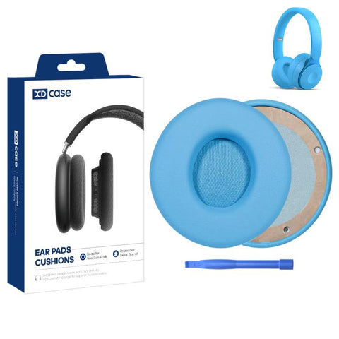 XDcase 1 Pair Protein Leather Headset Replacement Ear Pads with Pry Tool, For Beats Solo Pro Wireless
